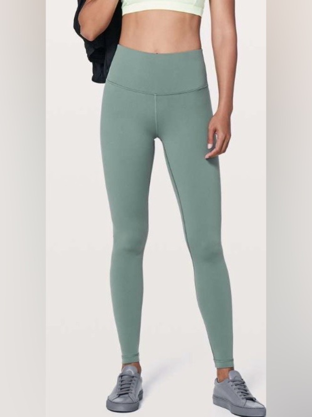 Lululemon Wunder Under High Rise Tight 28” Inseam Size 4 Junioer Color Green - Picture 3 of 14